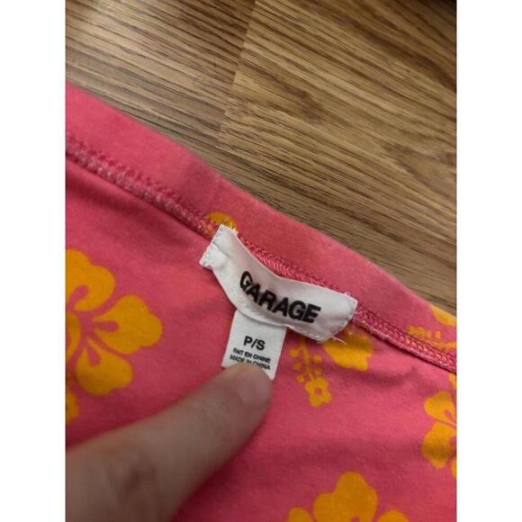 Garage Hibiscus Mini Skirt Size Small - Picture 4 of 5